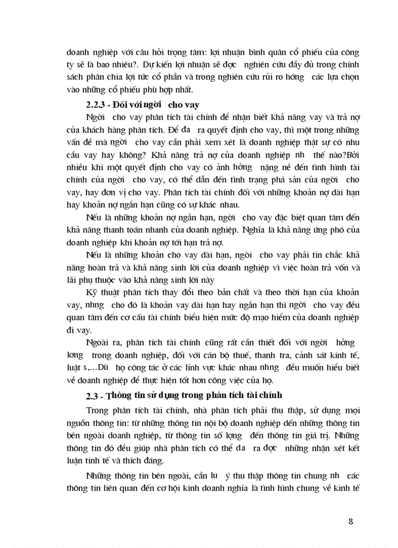 image for page Ứng dụng phương pháp tỷ số và so sánh vào phân tích tài chính tại công ty may Đức Giang