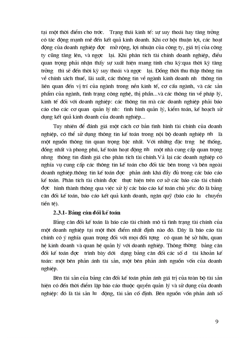 image for page Ứng dụng phương pháp tỷ số và so sánh vào phân tích tài chính tại công ty may Đức Giang