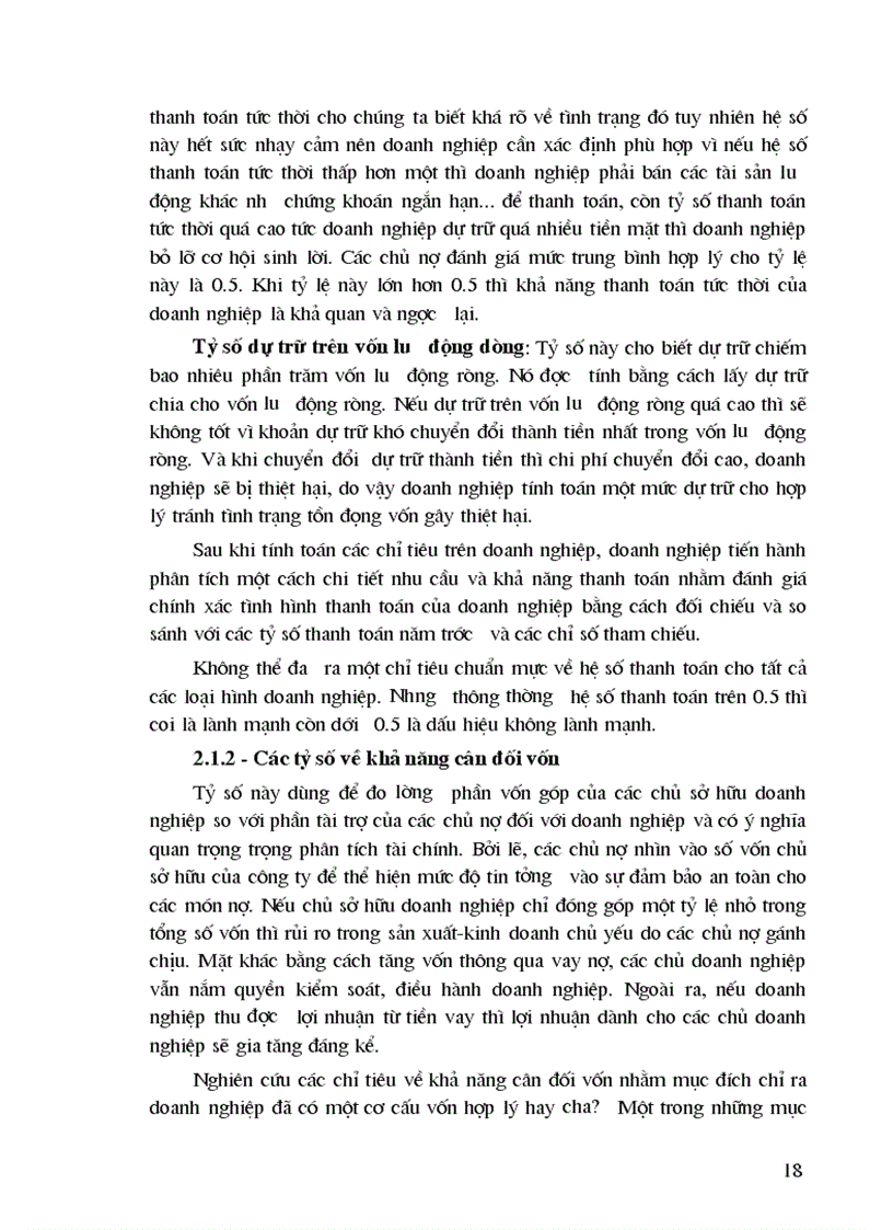 image for page Ứng dụng phương pháp tỷ số và so sánh vào phân tích tài chính tại công ty may Đức Giang