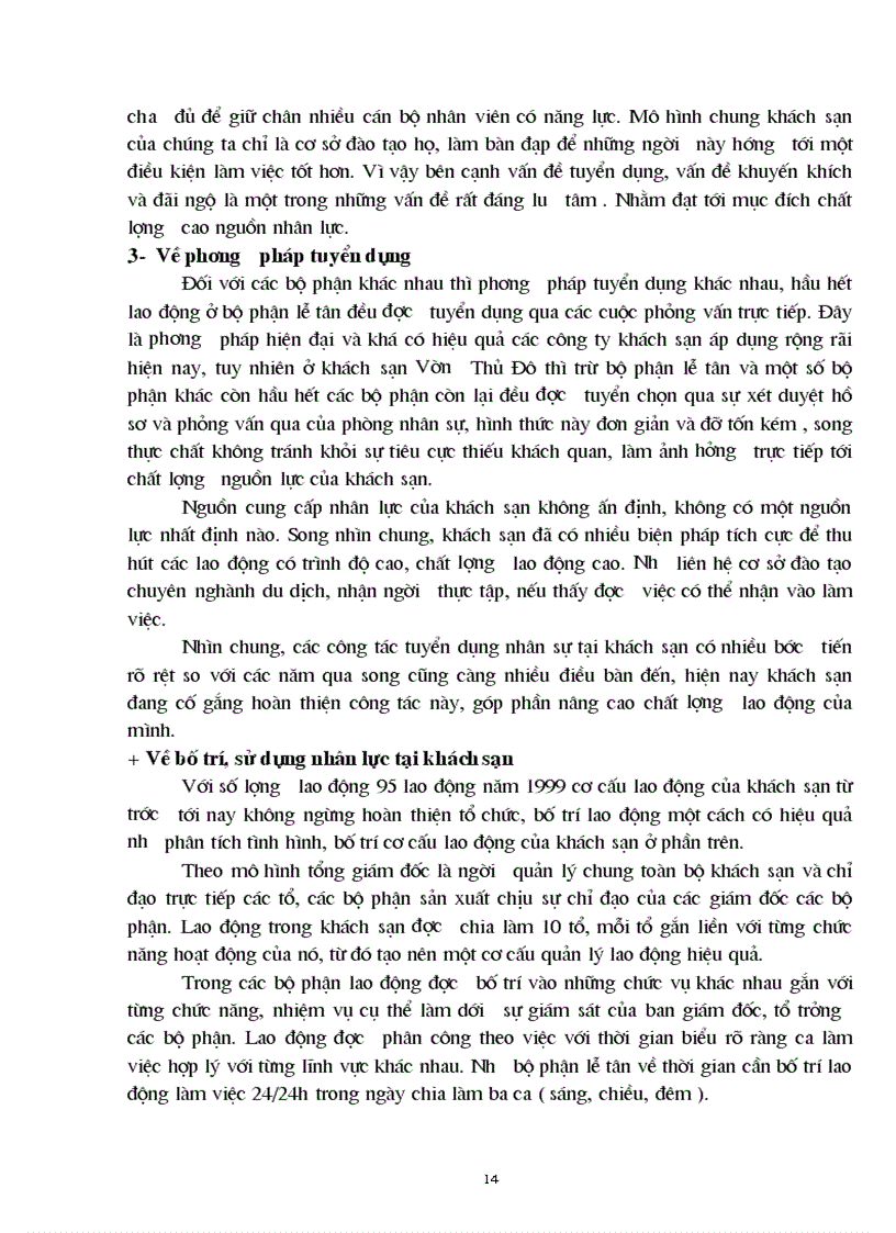 image for page Thực trạng về quản trị nhân sự tại khách sạn vườn thủ đô 1