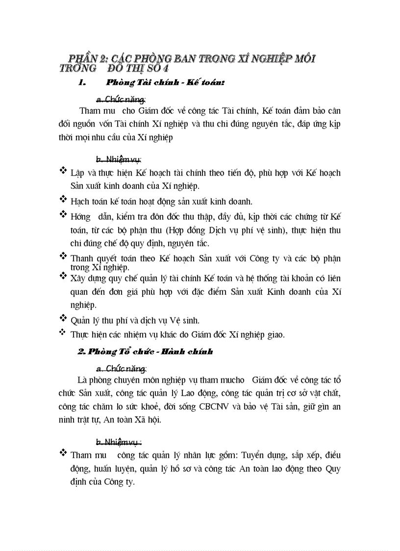 image for page Tổ chức và hoạt động chung về xí nghiệp môi trường đô thị số 4