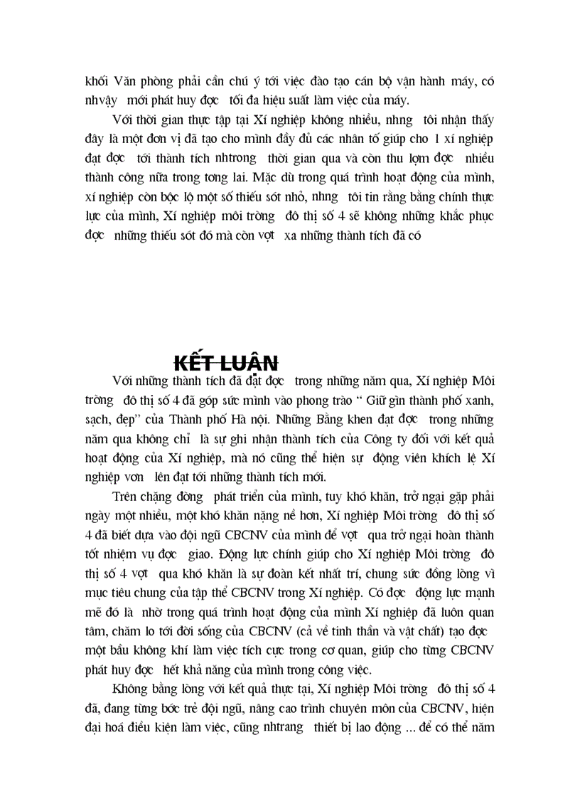 image for page Tổ chức và hoạt động chung về xí nghiệp môi trường đô thị số 4