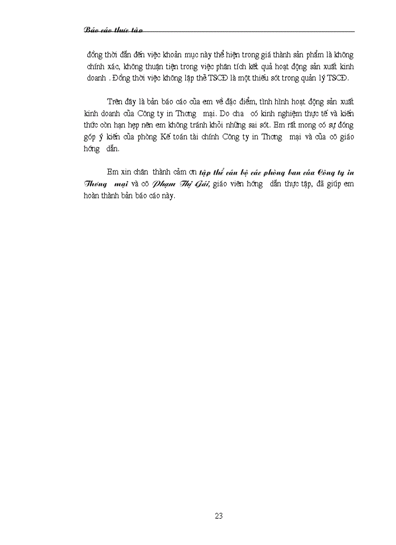 image for page Báo cáo đặc điểm tình hình hoạt động sản xuất kinh doanh của Công ty in Thương mại