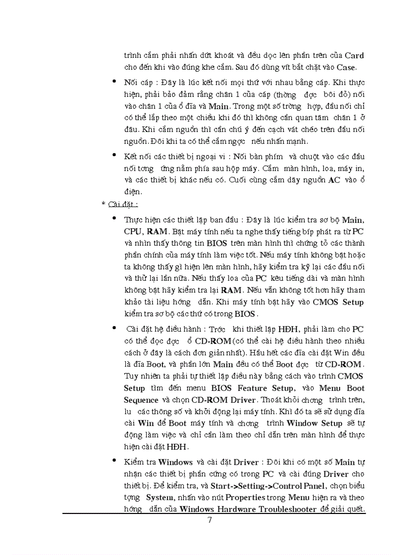 image for page Thực tập về nghiệp vụ lắp đặt bảo trì máy tính