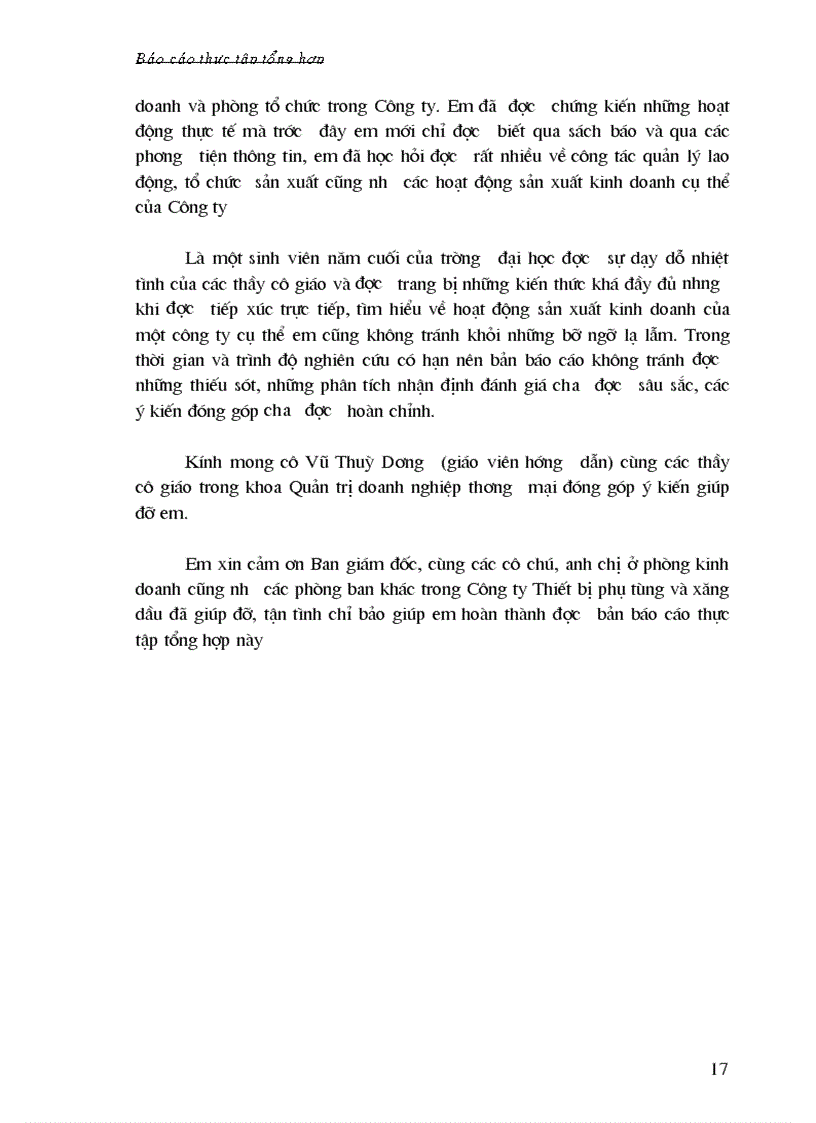 image for page Phân tích hoạt động kinh doanh của công ty Thiết bị phụ tùng và Xăng dầu