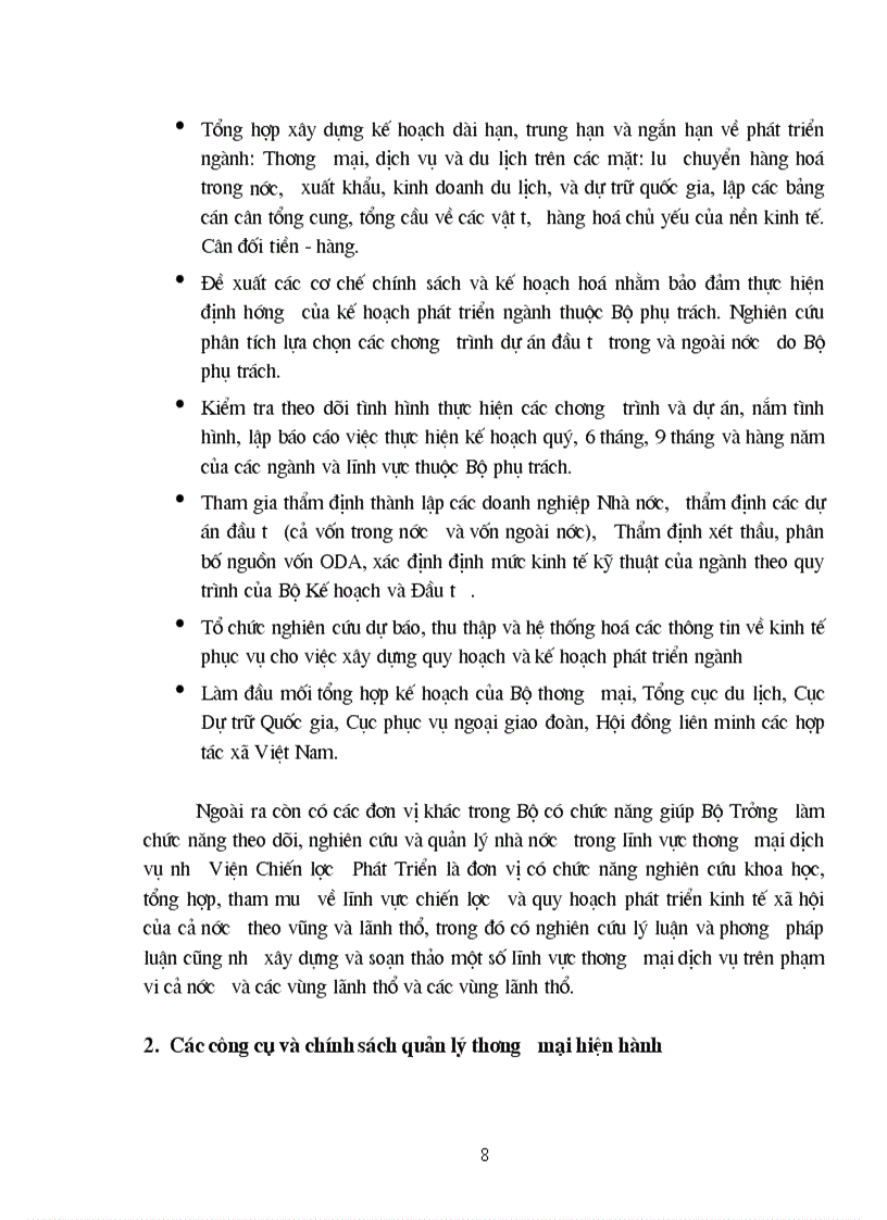 image for page Tình hình đặc điểm và các vấn đề về cơ cấu tổ chức bộ máy chức năng nhiệm vụ của Bộ Kế hoạch và Đầu tư