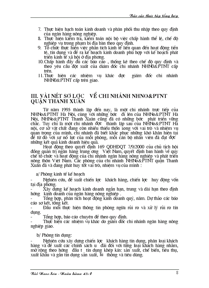 image for page Hoạt động của chi nhánh NHNo PTNT quân Thanh Xuân trong những năm gần đây 13
