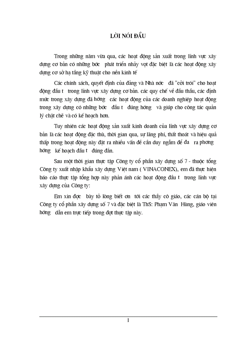 image for page Hoạt động đầu tư trong lĩnh vực xây dựng của Công ty cổ phần xây dựng số 7