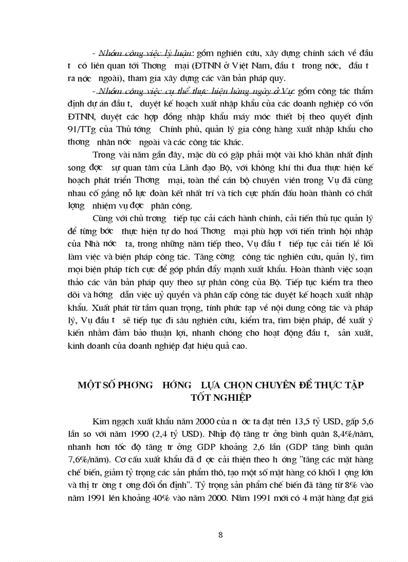 image for page Khái quát về cơ cấu tổ chức chức năng nhiệm vụ và phương hướng hoạt động của Bộ Thương mại và Vụ đầu tư