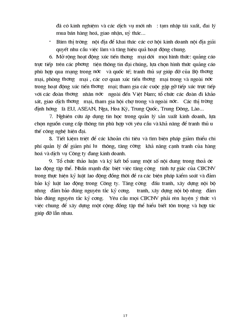 image for page Đánh giá tình hình hoạt động kinh doanh của Công ty GENERALEXIM I và những phương hướng biện pháp phát triển trong thời gian tới