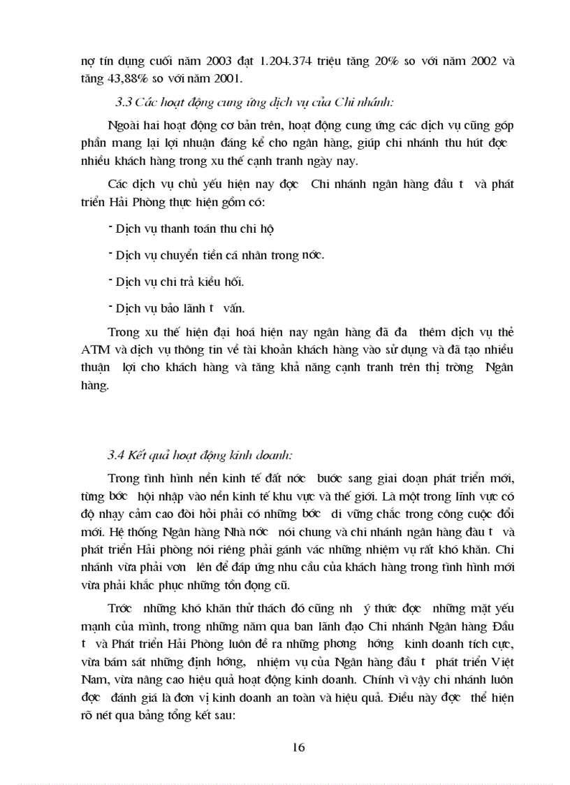 image for page Tình hình hoạt động kinh doanh của Chi nhánh Ngân hàng Đầu tư và Phát triển Hải Phòng