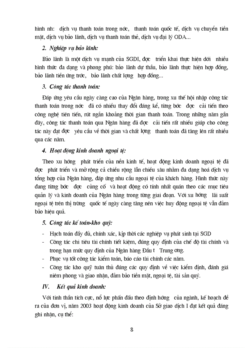 image for page Tình hình hoạt động kinh doanh của SGDI trong những năm gần đây