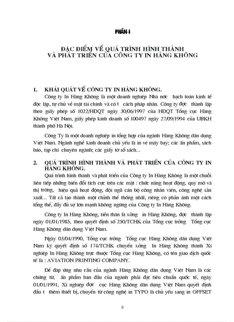 image for page Đặc điểm tổ chức sản xuất và quy trình công nghệ sản xuất sản phẩm ở Công ty Hàng Không