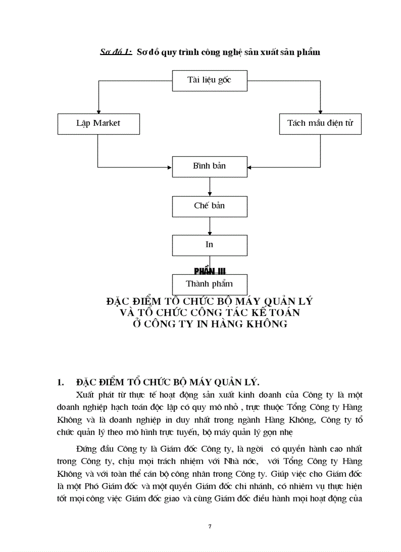 image for page Đặc điểm tổ chức sản xuất và quy trình công nghệ sản xuất sản phẩm ở Công ty Hàng Không