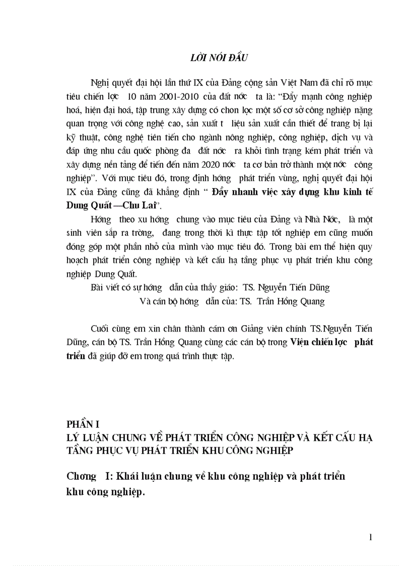 image for page Quy hoạch phát triển công nghiệp và kết cấu hạ tầng phục vụ phát triển khu công nghiệp Dung Quất