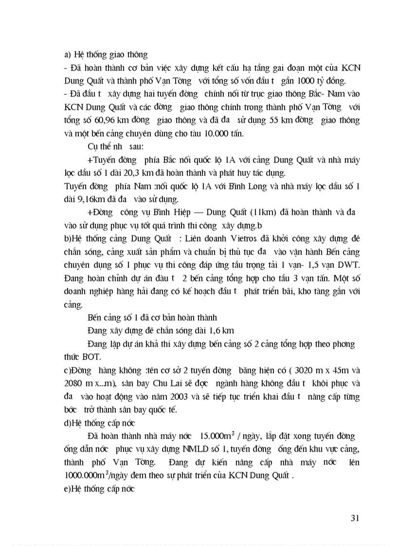 image for page Quy hoạch phát triển công nghiệp và kết cấu hạ tầng phục vụ phát triển khu công nghiệp Dung Quất