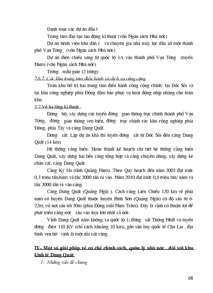 image for page Quy hoạch phát triển công nghiệp và kết cấu hạ tầng phục vụ phát triển khu công nghiệp Dung Quất