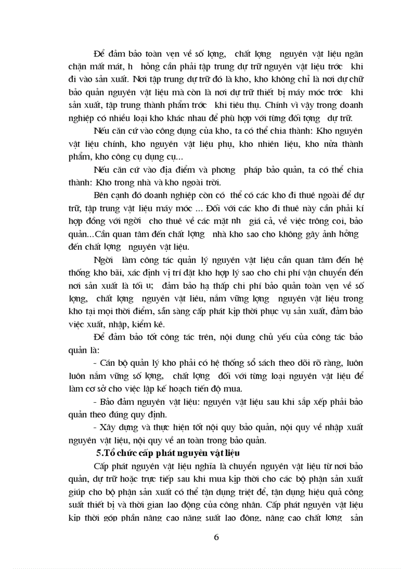 image for page Nguyên vật liệu và tầm quan trọng của việc tăng cường công tác quản lý nguyên vật liệu