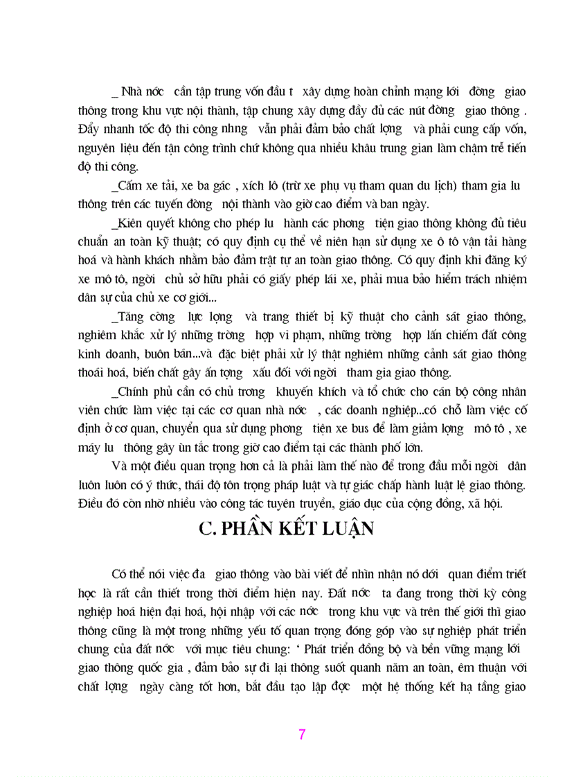 image for page Thực trạng giao thông ở các đô thị của Việt Nam