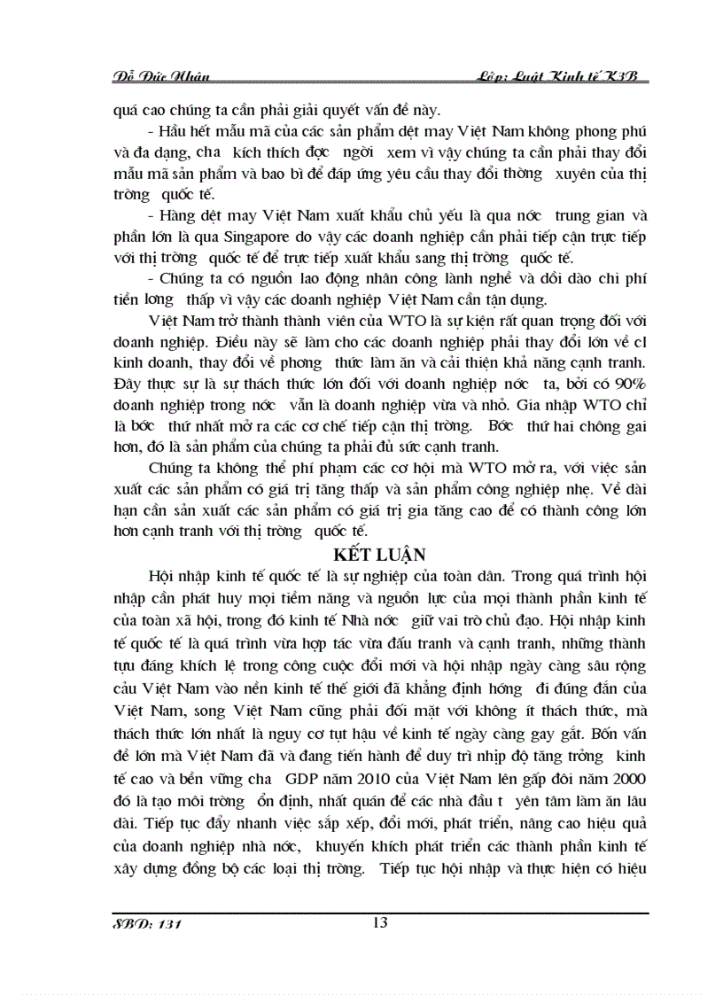 image for page Hiệp định về các biện pháp đầu tư liên quan đến thương mại và hiệp định dệt may và những vấn đề đặt ra với Việt Nam