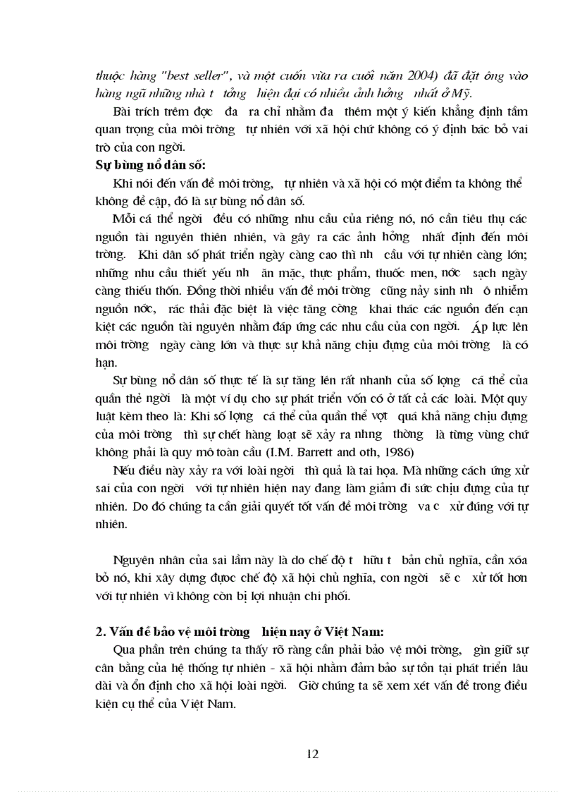 image for page Mối quan hệ biên chứng giữa tự nhiên và xã hội và Vấn đề bảo vệ môi trường hiện nay ở Việt Nam