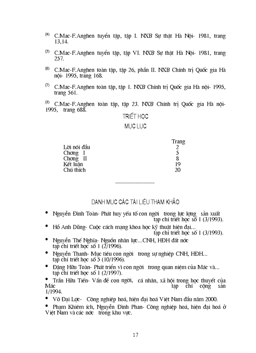 image for page Nghiên cứu về phạm trù con người và vấn đề về con người trong sự nghiệp công nghiệp hoá hiện đại hoá đất nước 1