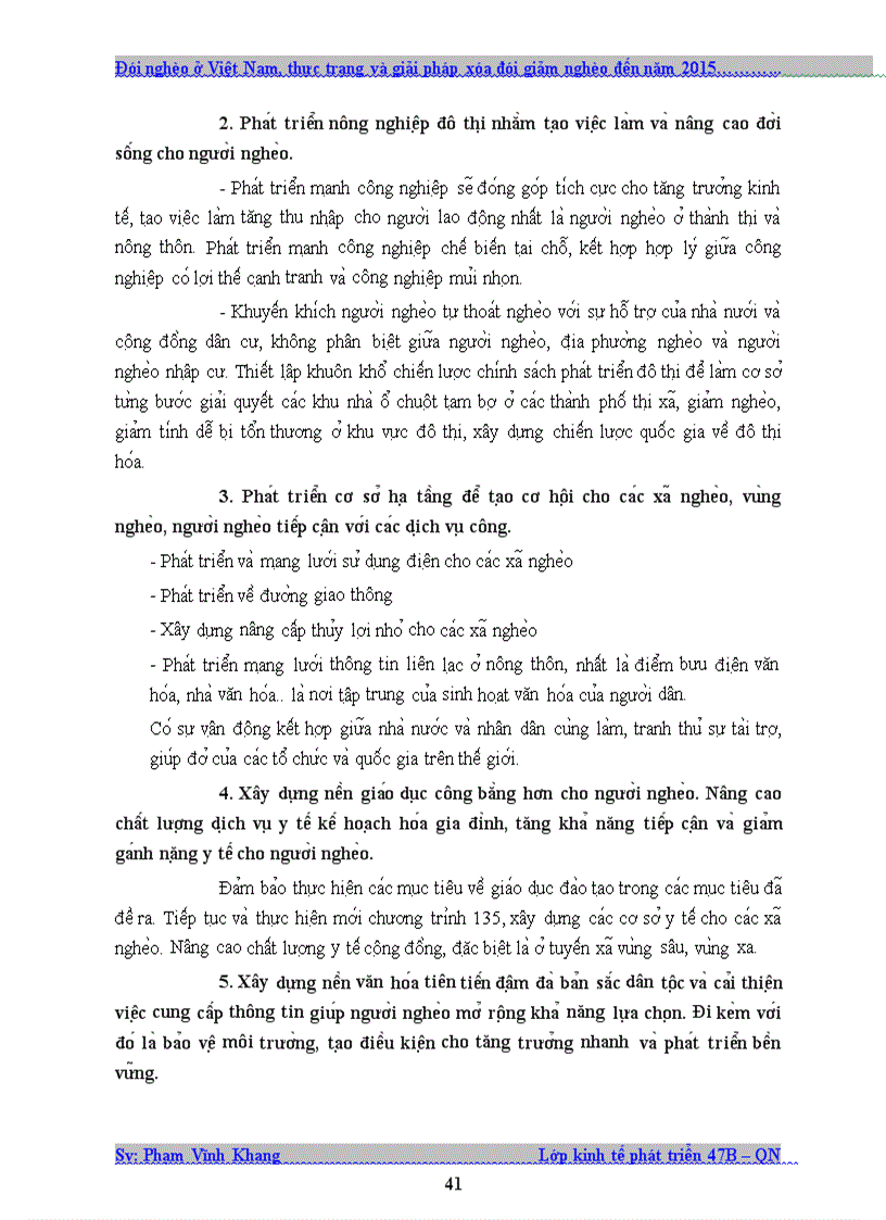 image for page Đói nghèo ở Việt Nam thực trạng và giải pháp xóa đói giảm nghèo đến năm 2015