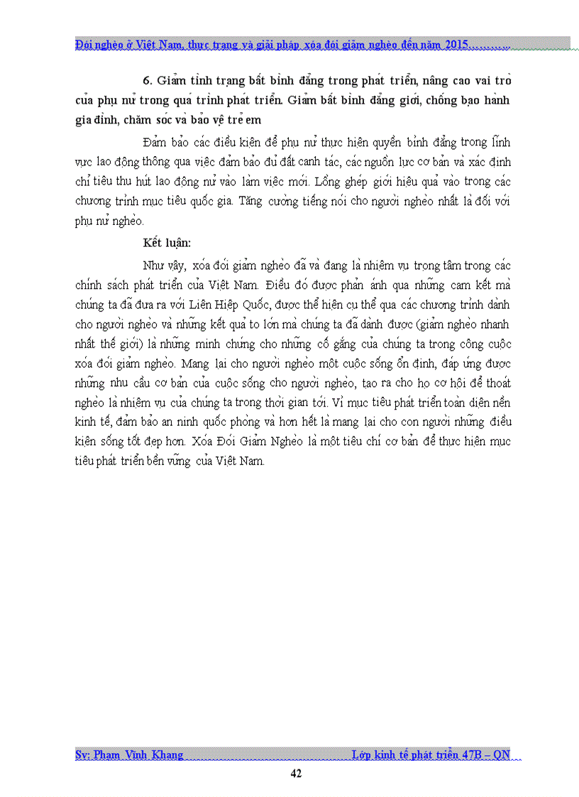 image for page Đói nghèo ở Việt Nam thực trạng và giải pháp xóa đói giảm nghèo đến năm 2015