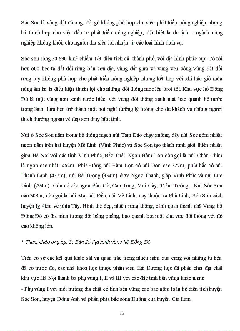 image for page Nghiên cứu khía cạnh kỹ thuật của dự án xây dựng khu nghỉ điều dưỡng ở sóc sơn Hà nội