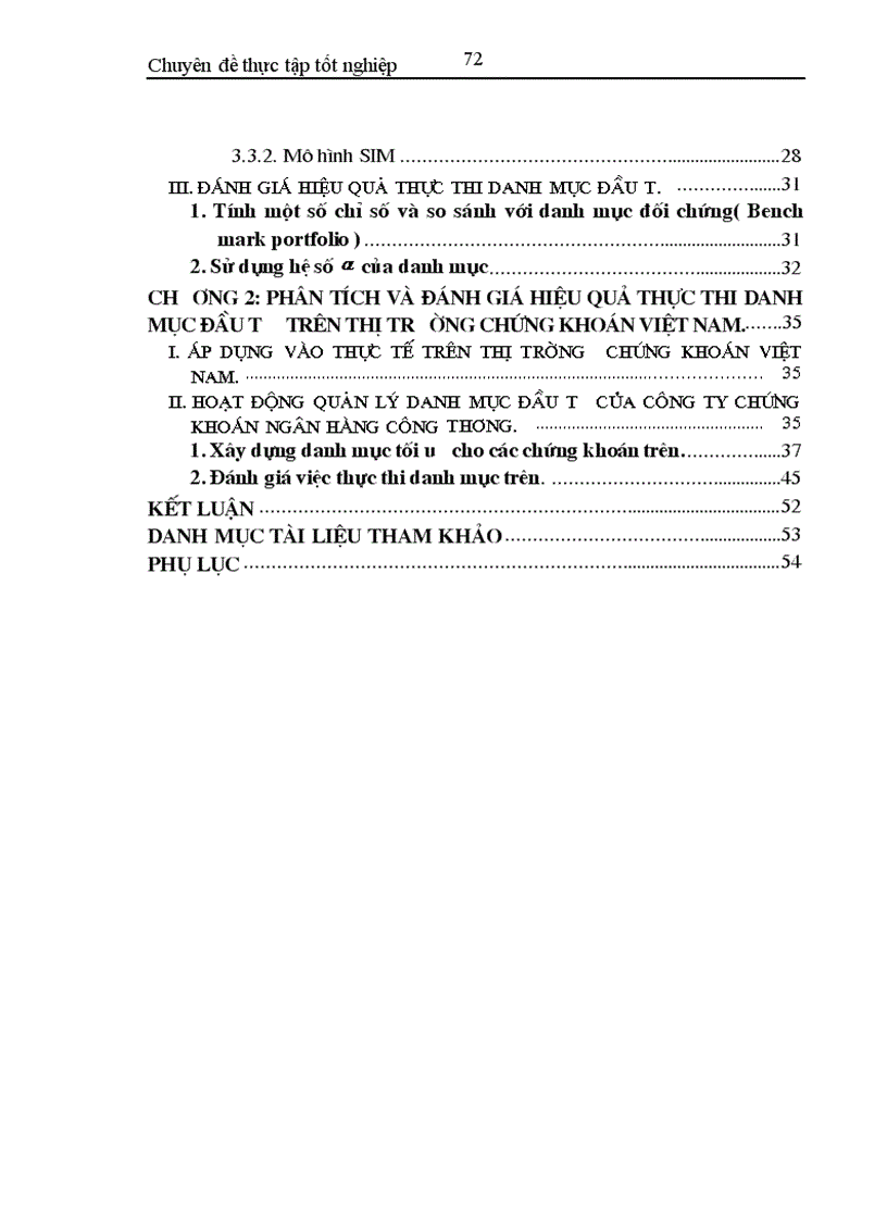 image for page Phân tích đánh giá hiệu quả thực thi danh mục và áp dụng trên thị trường chứng khoán Việt Nam