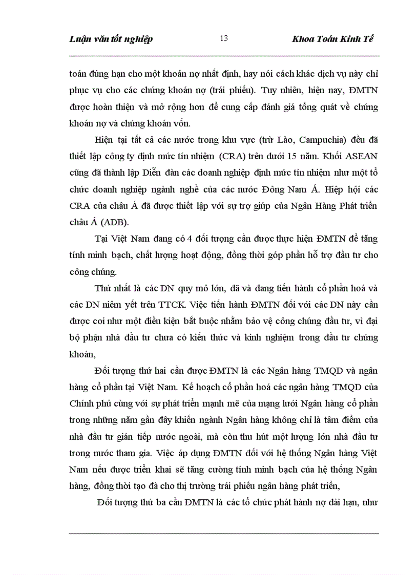 image for page Một số mô hình định mức tín nhiệm áp dụng cho Sở giao dịch I Ngân hàng công thương Việt Nam 1