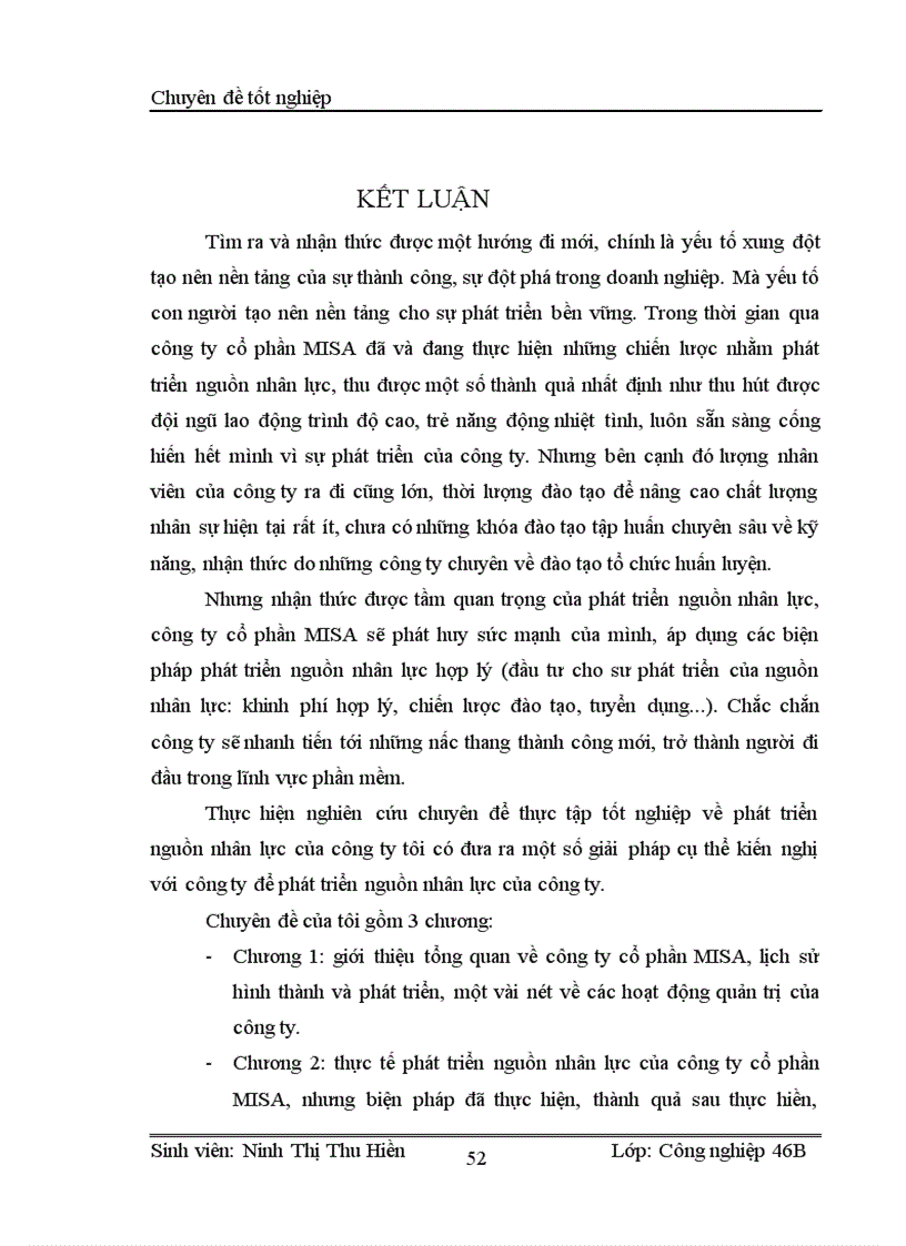 image for page Phát triển nguồn nhân lực của công ty cổ phần MISA