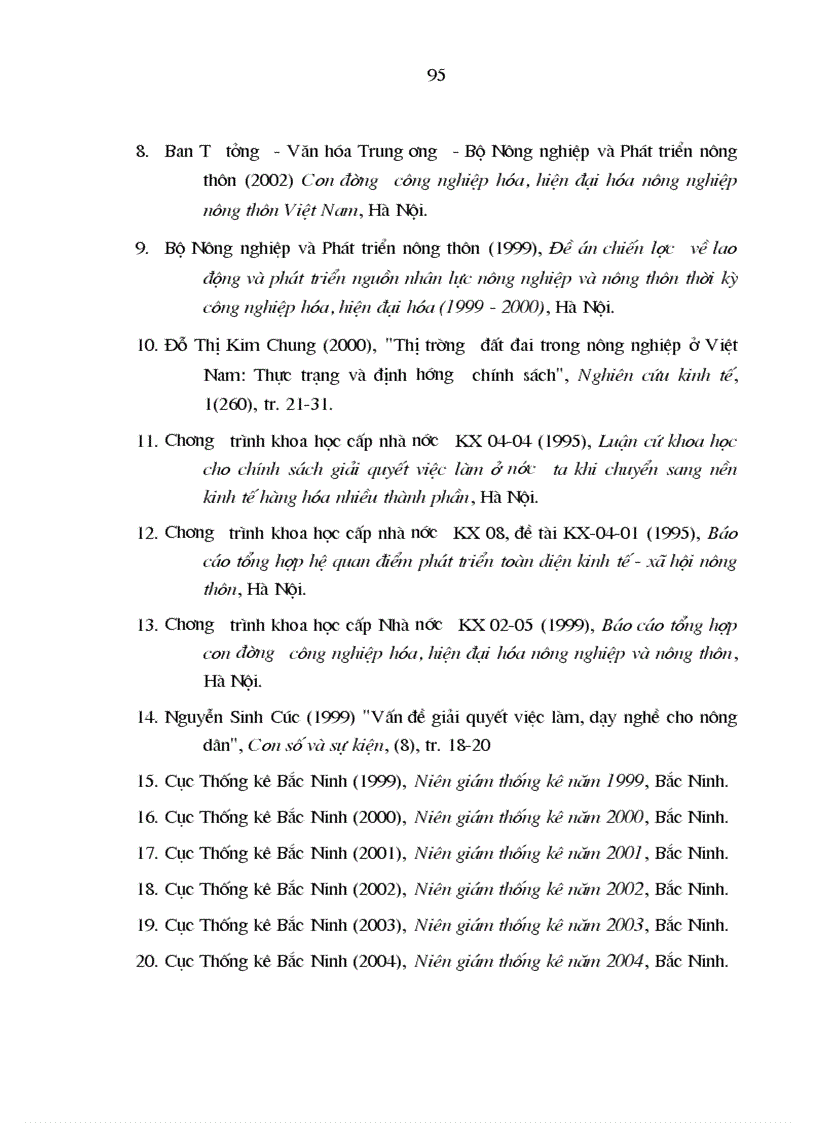 image for page Nguồn nhân lực trong quá trình công nghiệp hóa hiện đại hóa nông nghiệp nông thôn ở tỉnh Bắc Ninh 1