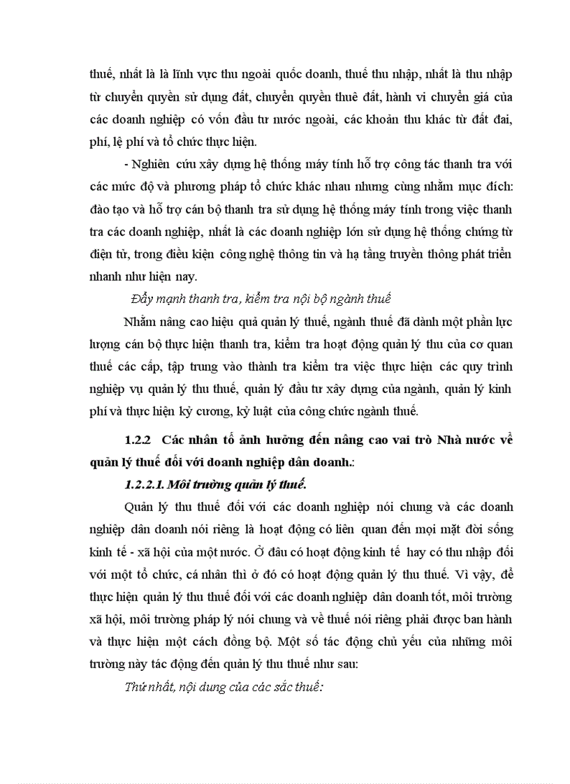 image for page Nâng cao vai trò Nhà nước về quản lý thuế đối với doanh nghiệp dân doanh lấy ví dụ ở Hà Nội 1