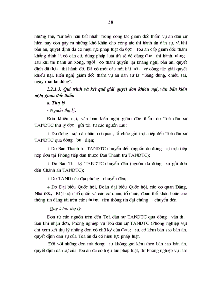 image for page Áp dụng pháp luật về thủ tục giám đốc thẩm vụ án dân sự của Toà dân sự TANDTC ở Việt Nam hiện nay