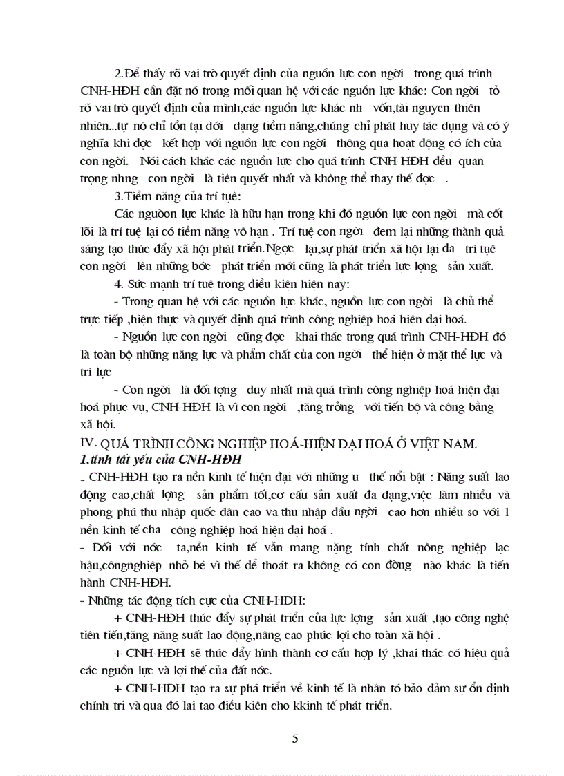 Vai trò của yếu tố con người và các giải pháp nhằm pháp nhằm phát huy vai trò con người trong sự nghiệp CNH HĐH 1
