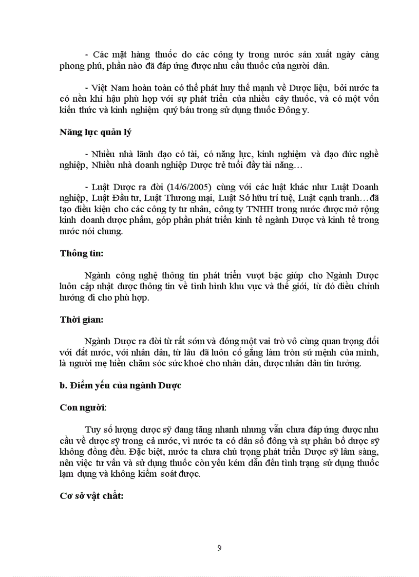 image for page Tập phân tích SWOT cho ngành Dược Việt Nam khi hội nhập AFTA và WTO