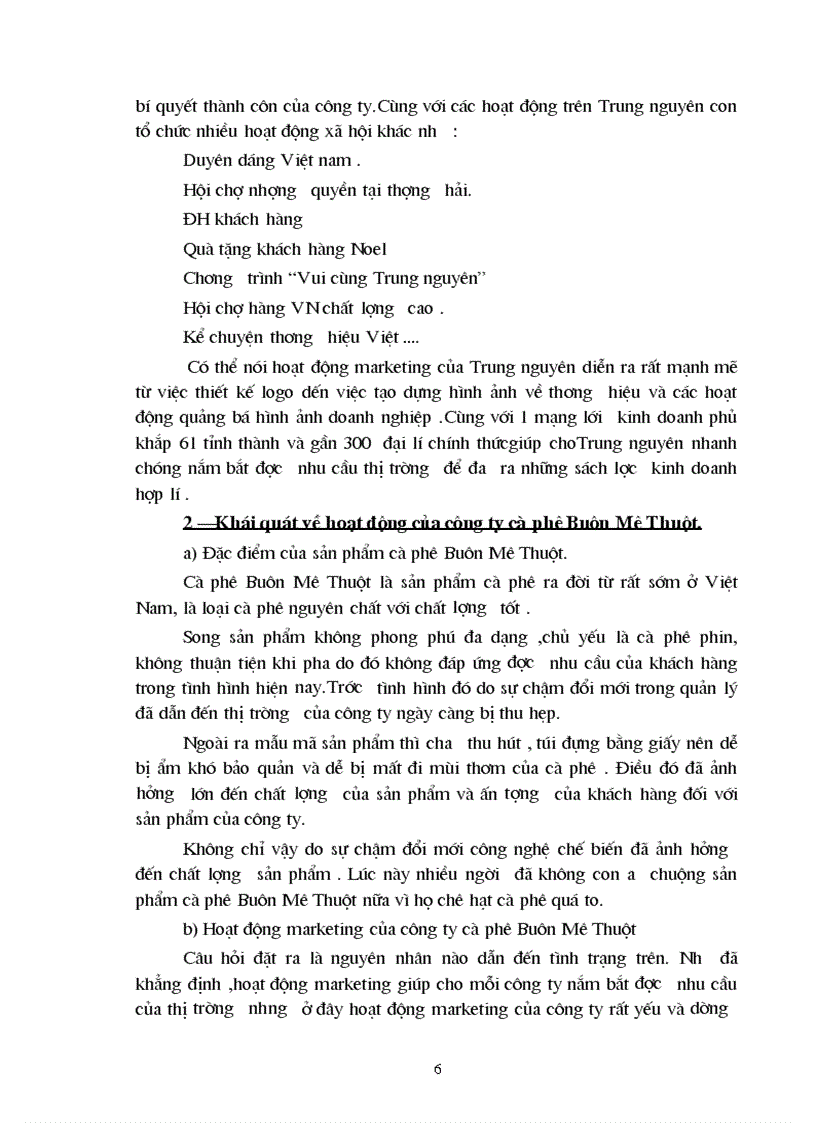 image for page Vận dụng nguyên lý về mối quan hệ biện chứng giữa LLSX và QHSX để phân tích tình hình hoạt động Maketting ở 2 doanh nghiệp kinh doanh về cafe ở Việt Nam Trung Nguyên và Buôn Mê Thuột