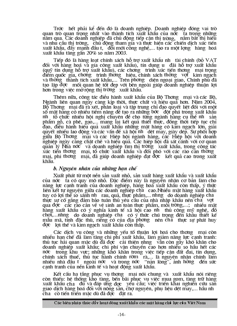 image for page Các biện pháp thúc đẩy hoạt động xuất khẩu các mặt hàng chủ lực của Việt Nam