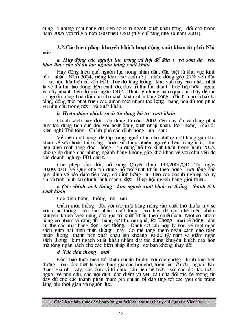 image for page Các biện pháp thúc đẩy hoạt động xuất khẩu các mặt hàng chủ lực của Việt Nam