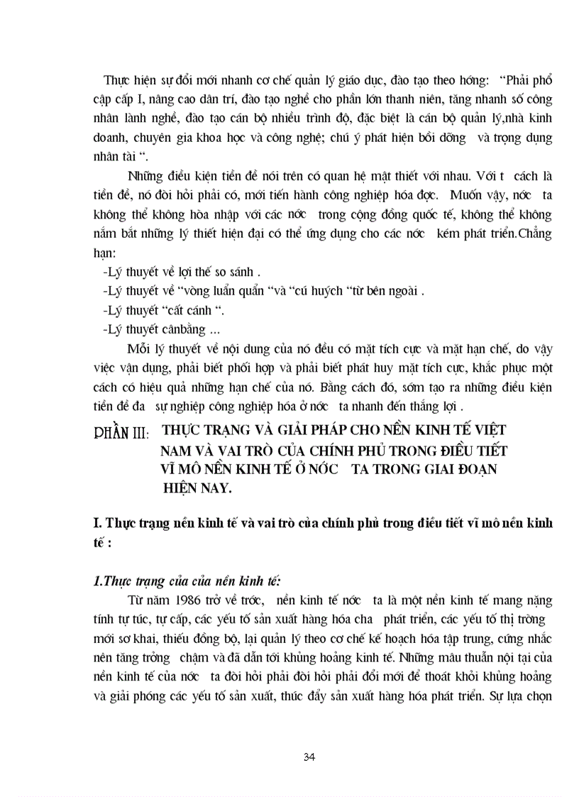 image for page Thực trạng và giải pháp cho nền kinh tế Việt Nam và vai trò của chính phủ trong điều tiết vĩ mô nền kinh tế ở nước ta trong giai đoạn hiện nay
