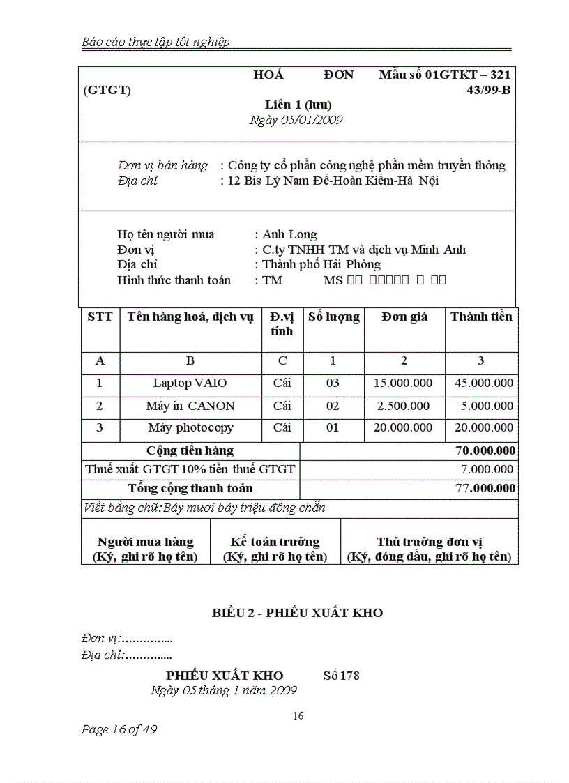 image for page Kế toán tiêu thụ hàng hóa và xác định kết quả tiêu thụ hàng hóa tại công ty cổ phần công nghệ phần mềm truyền thông 1