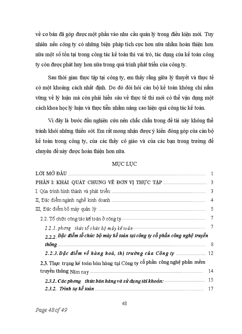 image for page Kế toán tiêu thụ hàng hóa và xác định kết quả tiêu thụ hàng hóa tại công ty cổ phần công nghệ phần mềm truyền thông 1