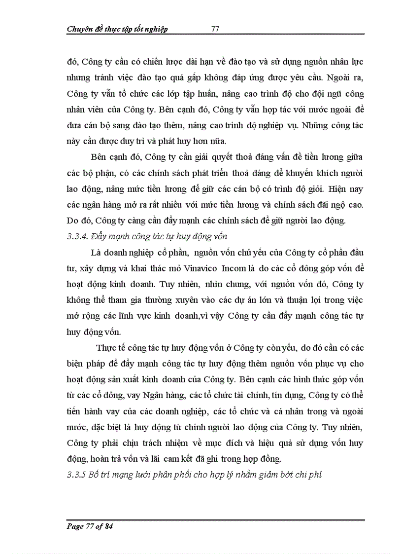 image for page Chiến lược sản xuất kinh doanh của Công ty Cổ phần đầu tư xây dựng và khai thác mỏ Vinavico Incom