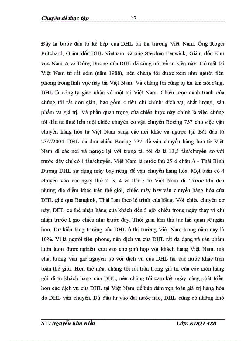 image for page Thực trạng và một số giải pháp phát triển dịch vụ giao nhận của DHL