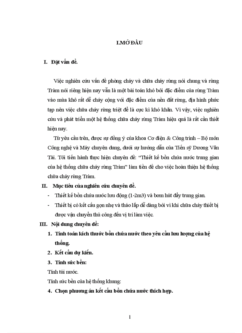 image for page Thiết kế bồn chứa nước trung gian của hệ thống chữa cháy rừng Tràm