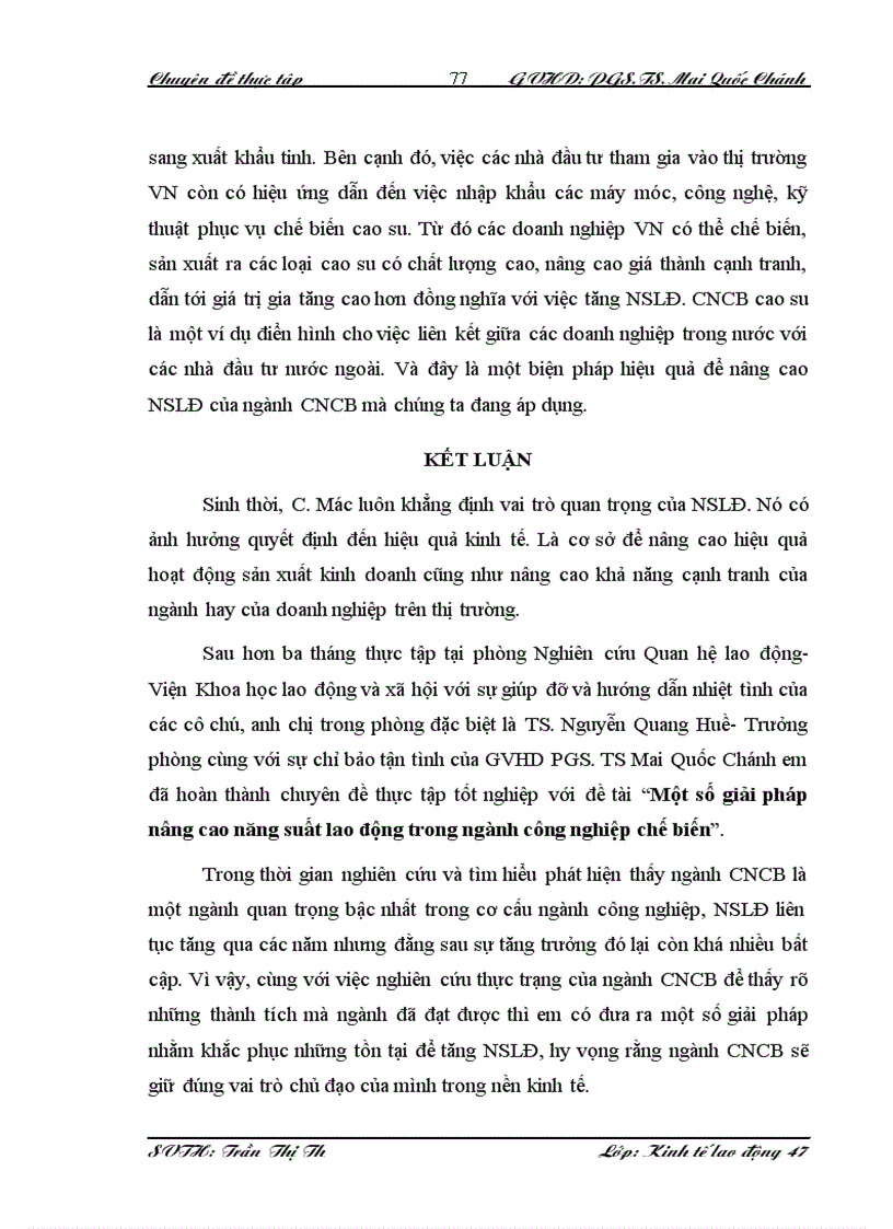 image for page Một số giải pháp nâng cao năng suất lao động trong ngành công nghiệp chế biến 1