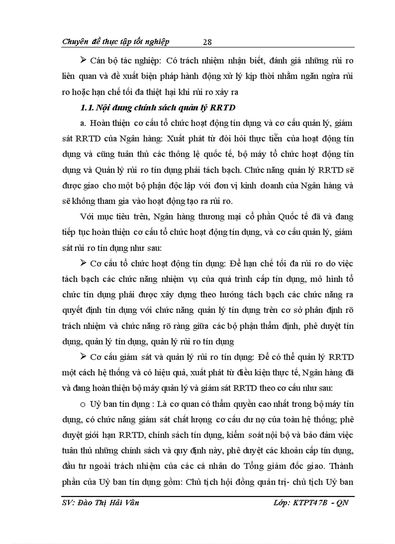 image for page Nâng cao chất lượng quản trị rủi ro tín dụng tại Ngân hàng thương mại cổ phần VIBank