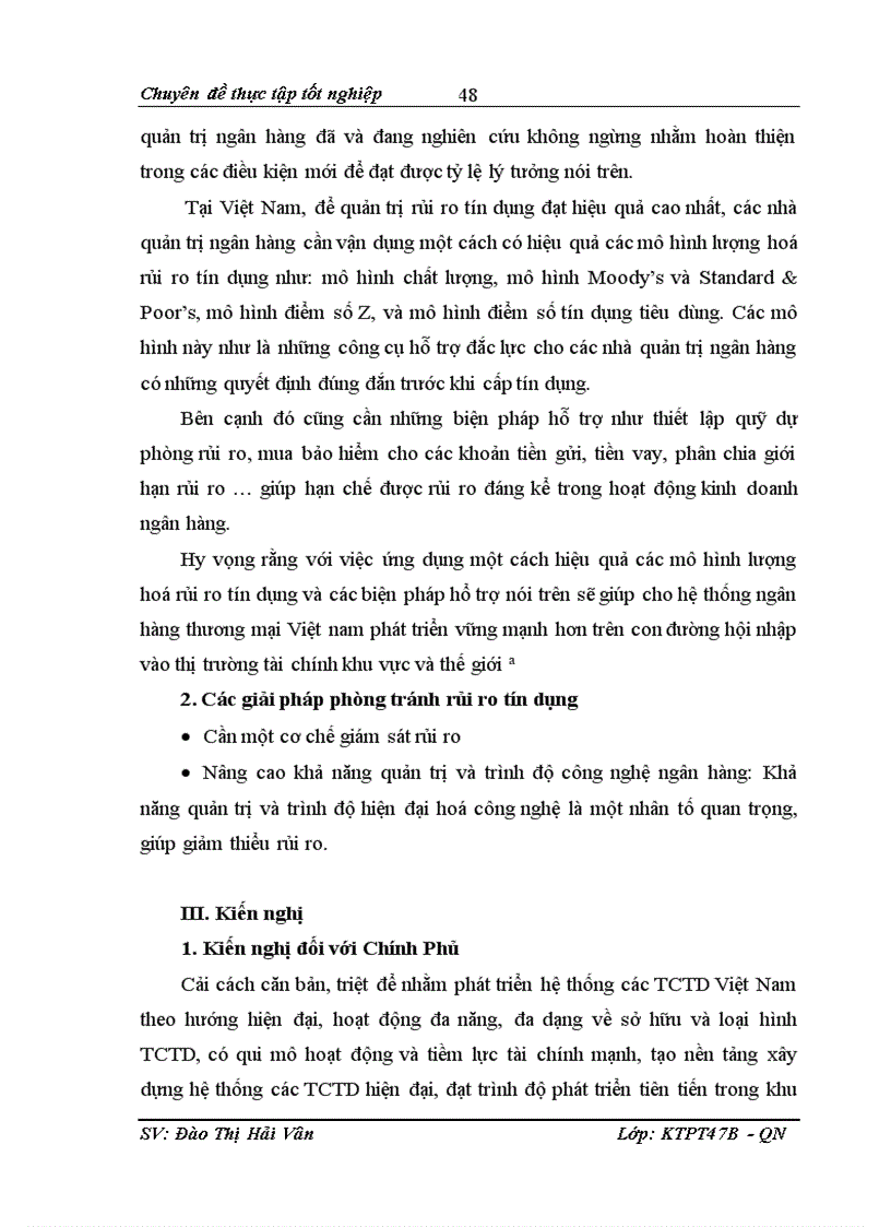 image for page Nâng cao chất lượng quản trị rủi ro tín dụng tại Ngân hàng thương mại cổ phần VIBank