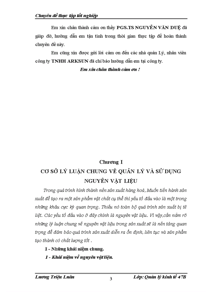 image for page Một số giải pháp hoàn thiện công tác quản lý và sử dụng nguyên vật liệu tại Công ty TNHH ARKSUN